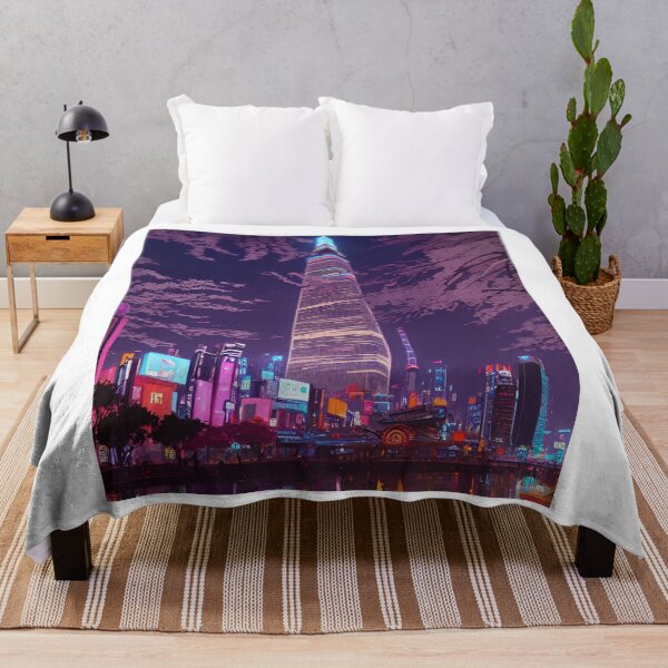 Item preview, Seoul's Scenic Cherry Blossom at Night designed and sold by Places On Earth.