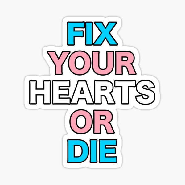 Item preview, FIX YOUR HEARTS OR DIE designed and sold by ruzkin.
