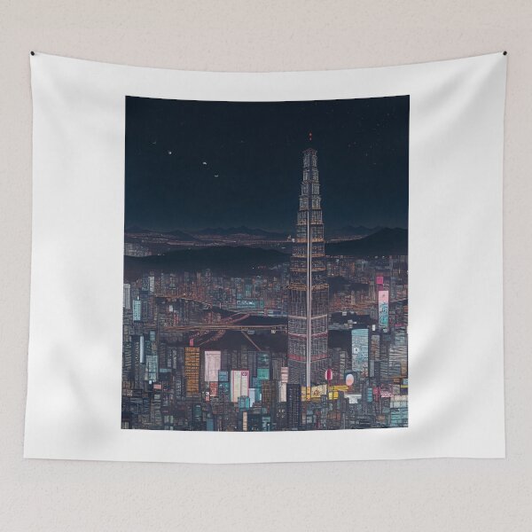 Item preview, Seoul Skyline at Night designed and sold by Places On Earth.