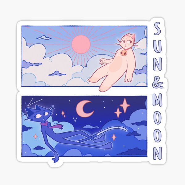 Vista previa del artículo con la obra «Misfit y Mieko Sol y Luna», diseñado y vendido por ParisEdoodle.