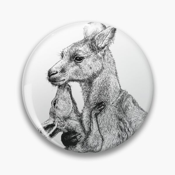 Item preview, Kangaroo Cuddle - Mother and Baby Roo designed and sold by Nadya Neklioudova.