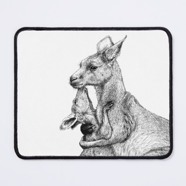 Item preview, Kangaroo Cuddle - Mother and Baby Roo designed and sold by Nadya Neklioudova.