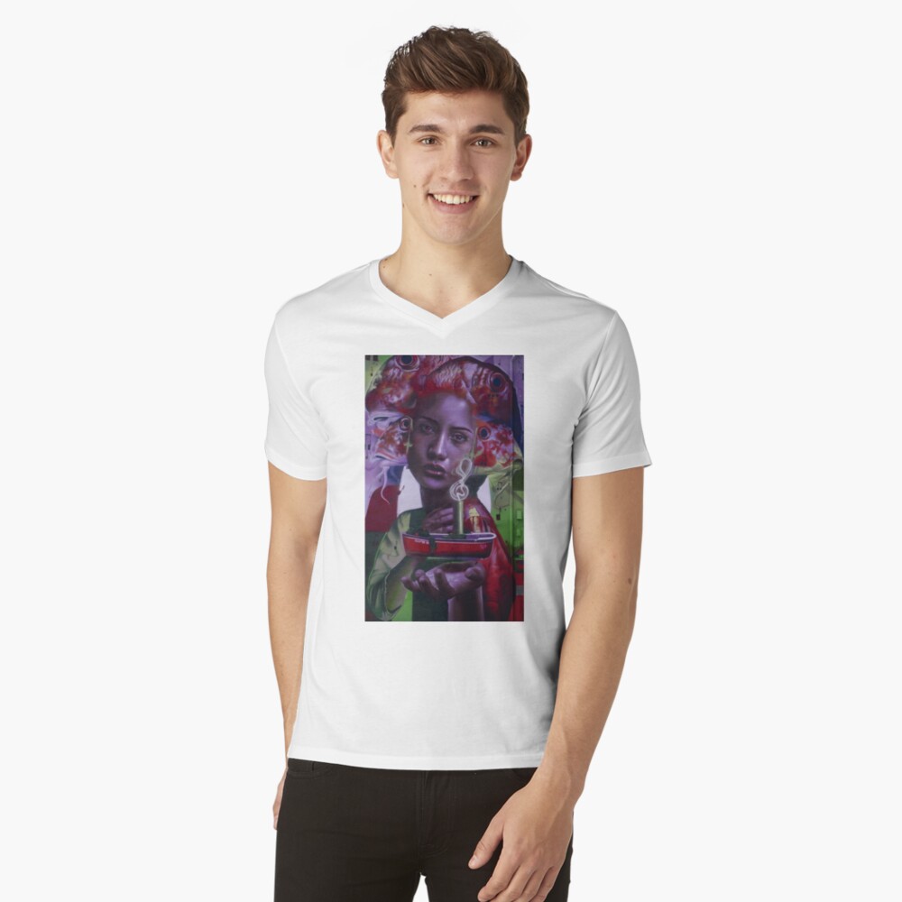 Item preview, V-Neck T-Shirt designed and sold by nexgraff.
