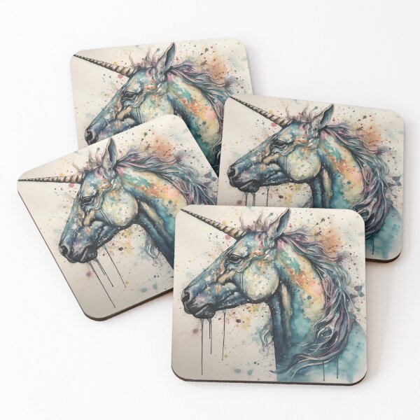 Item preview, Colorful Contemporary Unicorn Art by Bodhi designed and sold by artbybodhi.