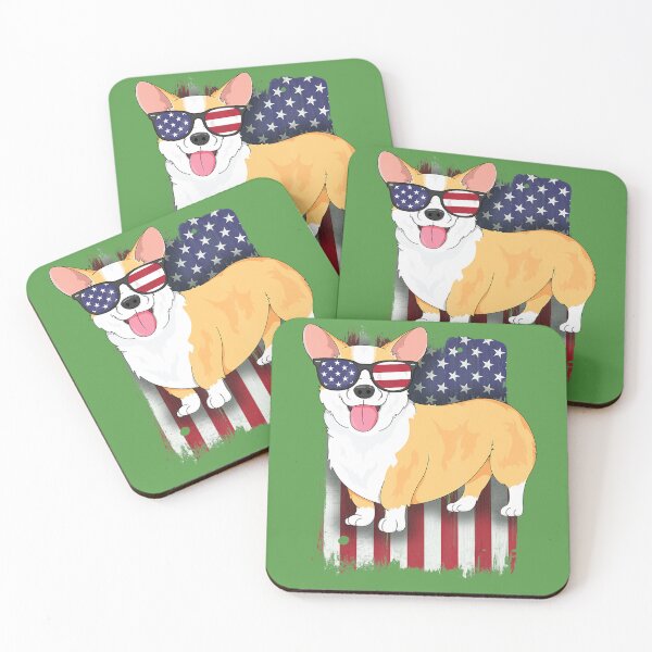Item preview, Corgi 	for Kids Women American Flag 4th of July Dog	 designed and sold by azmainbitany.