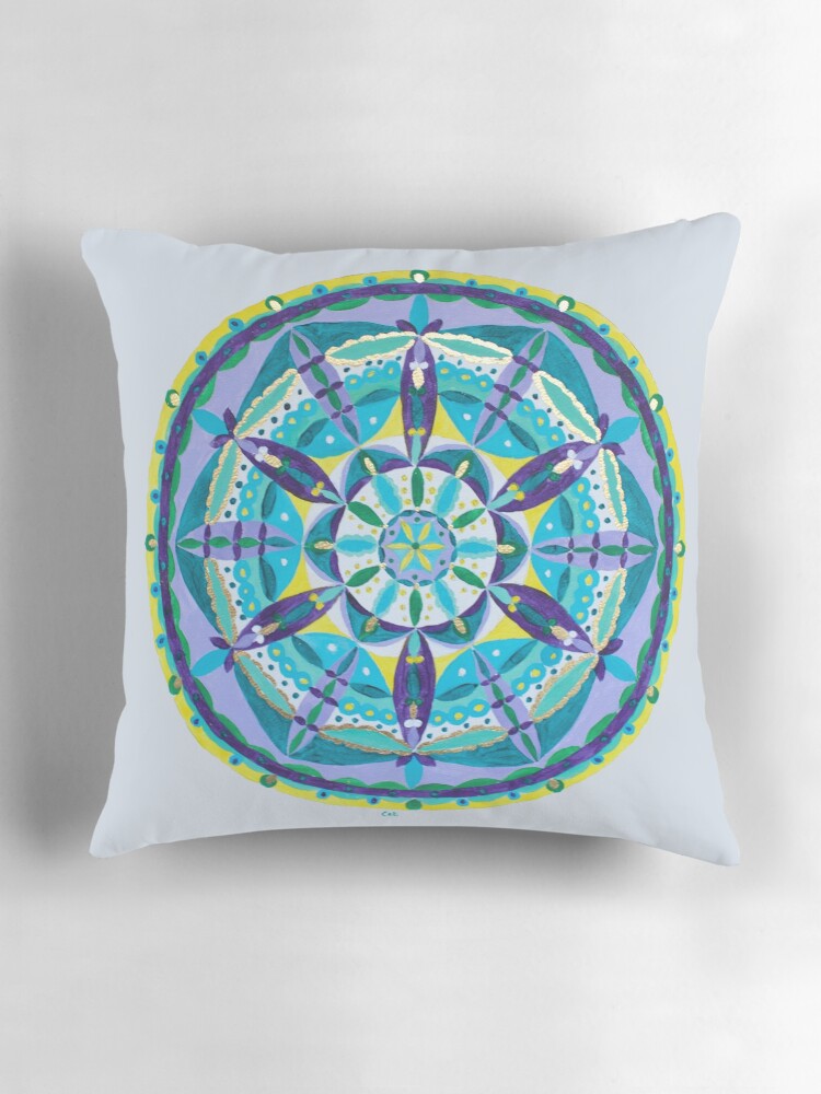 Thumbnail 3 of 4, Pillow, Water Drop designed and sold by opalartist.