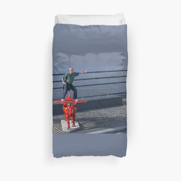 Amelia Air Cow - with passenger Duvet Cover