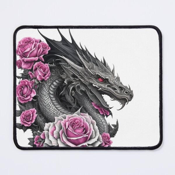 Item preview, Dragon In Pink Roses designed and sold by ttntt.