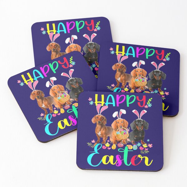 Item preview, Happy Easter Three Dachshund Bunny Ear Boys Girls Easter Day 		 designed and sold by fonjahmaysamv.