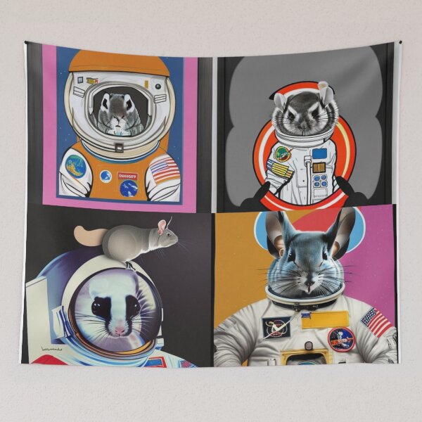 Item preview, Astronaut Chinchillas designed and sold by katiebca2.