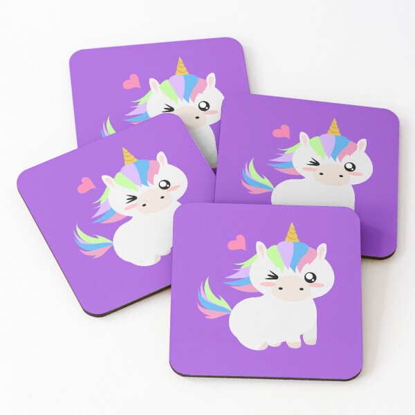 Item preview,  cute colorful winking unicorn designed and sold by yessebel.
