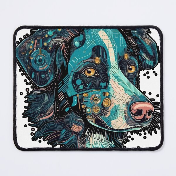 Item preview, Geometric K-9: Futuristic Aussie Shepherd Apparel designed and sold by DooodleGod.