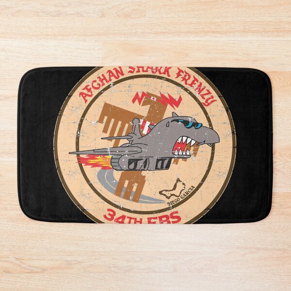 Item preview, 34th Expeditionary Bomb Squadron - Afeghan Shark Frenzy - Grunge Style designed and sold by marksetsukos.