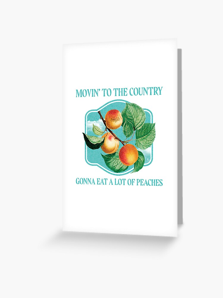 The Presidents of the United States of America Peaches Lyrics Greeting  Card for Sale by NoizeandLight