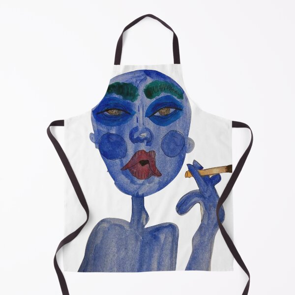 Item preview, watercolor person smoking designed and sold by bears-can-draw.