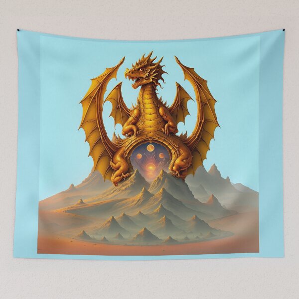 Item preview, Dragon Portal on a Mountain Peak 3 designed and sold by RADRussell.