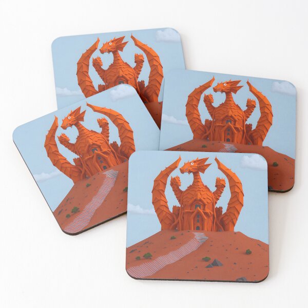 Item preview, Dragon Castle on a Mountain Peak 5 designed and sold by RADRussell.