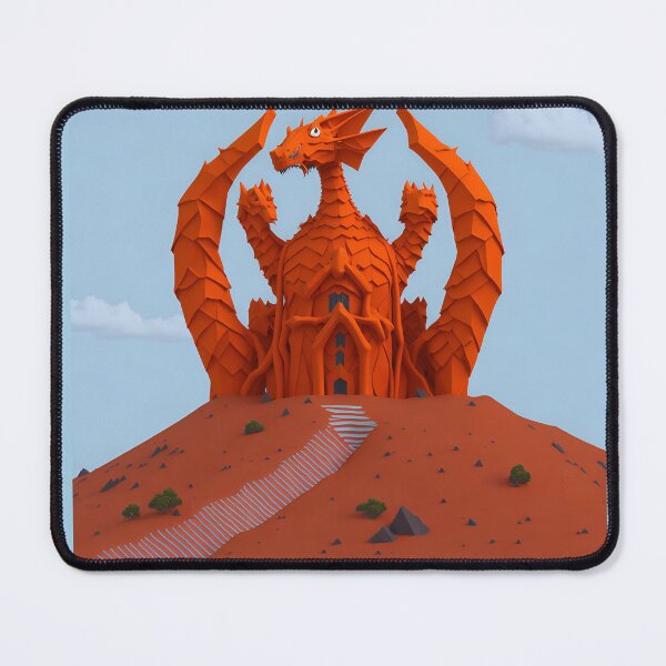 Item preview, Dragon Castle on a Mountain Peak 5 designed and sold by RADRussell.