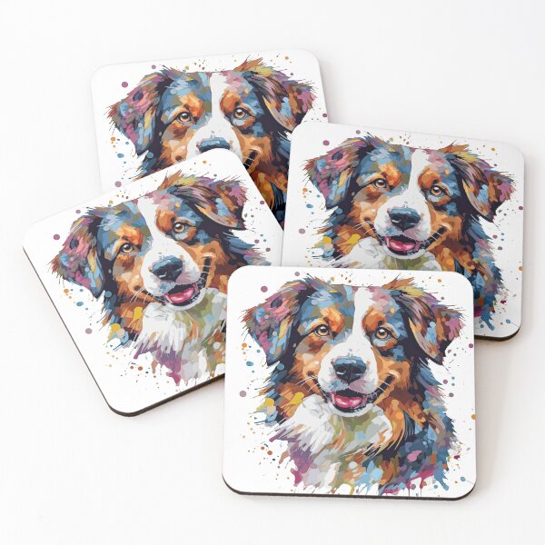 Item preview, Australian Shepherd Brushstroke Paws designed and sold by DooodleGod.