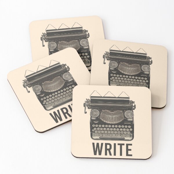 Item preview, Write Typewriter Retro Sephia designed and sold by Vintage8.