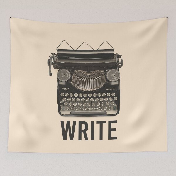 Item preview, Write Typewriter Retro Sephia designed and sold by Vintage8.
