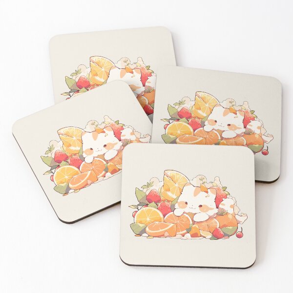 Item preview, Feline Fruit Salad 2 designed and sold by Chibi Cat Art Corner.