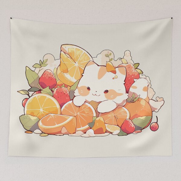 Item preview, Feline Fruit Salad 2 designed and sold by Chibi Cat Art Corner.