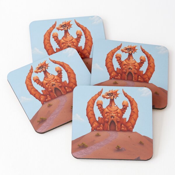 Item preview, Dragon Castle on a Mountain Peak 9 designed and sold by RADRussell.