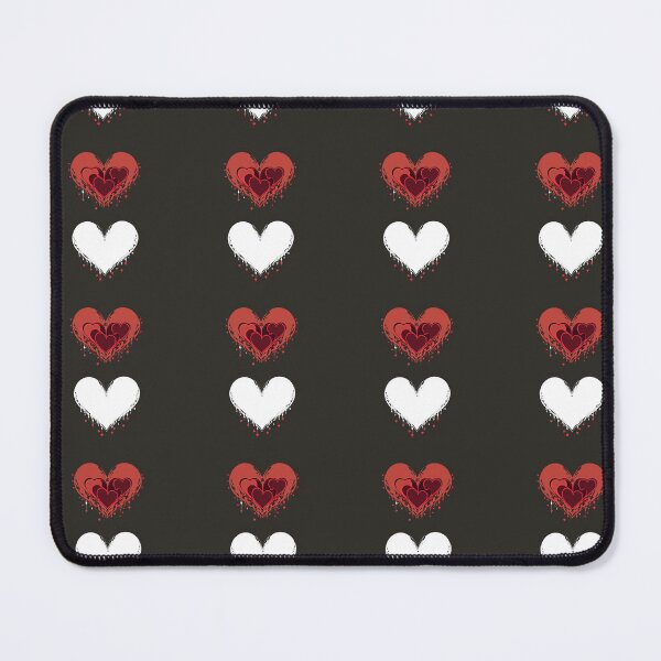 Item preview, Grunge Bleeding Red Heart and White Heart Pattern designed and sold by Aaron2610.