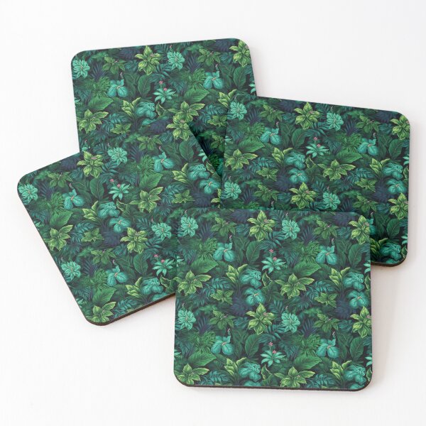 Item preview, All the Greens Jungle Pattern designed and sold by Jeanlc.