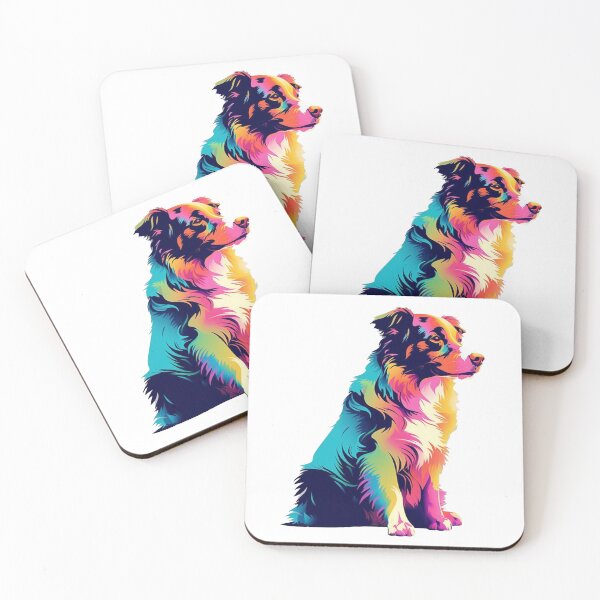 Item preview, Aussie Pup Art Australian Shepherd Silhouette designed and sold by DooodleGod.