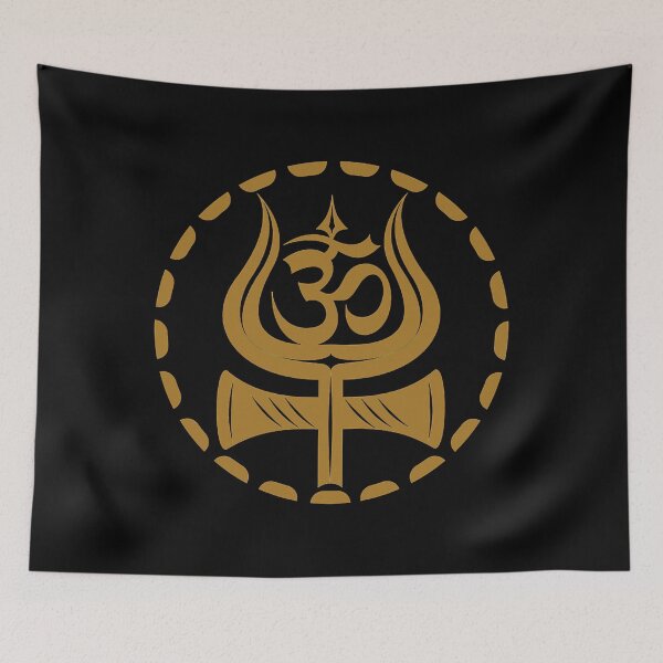 Item preview, Trishul de shiv dorado con ohm designed and sold by augustineshae.