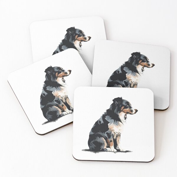 Item preview, Pawsome Pals Australian Shepherd Silhouette designed and sold by DooodleGod.