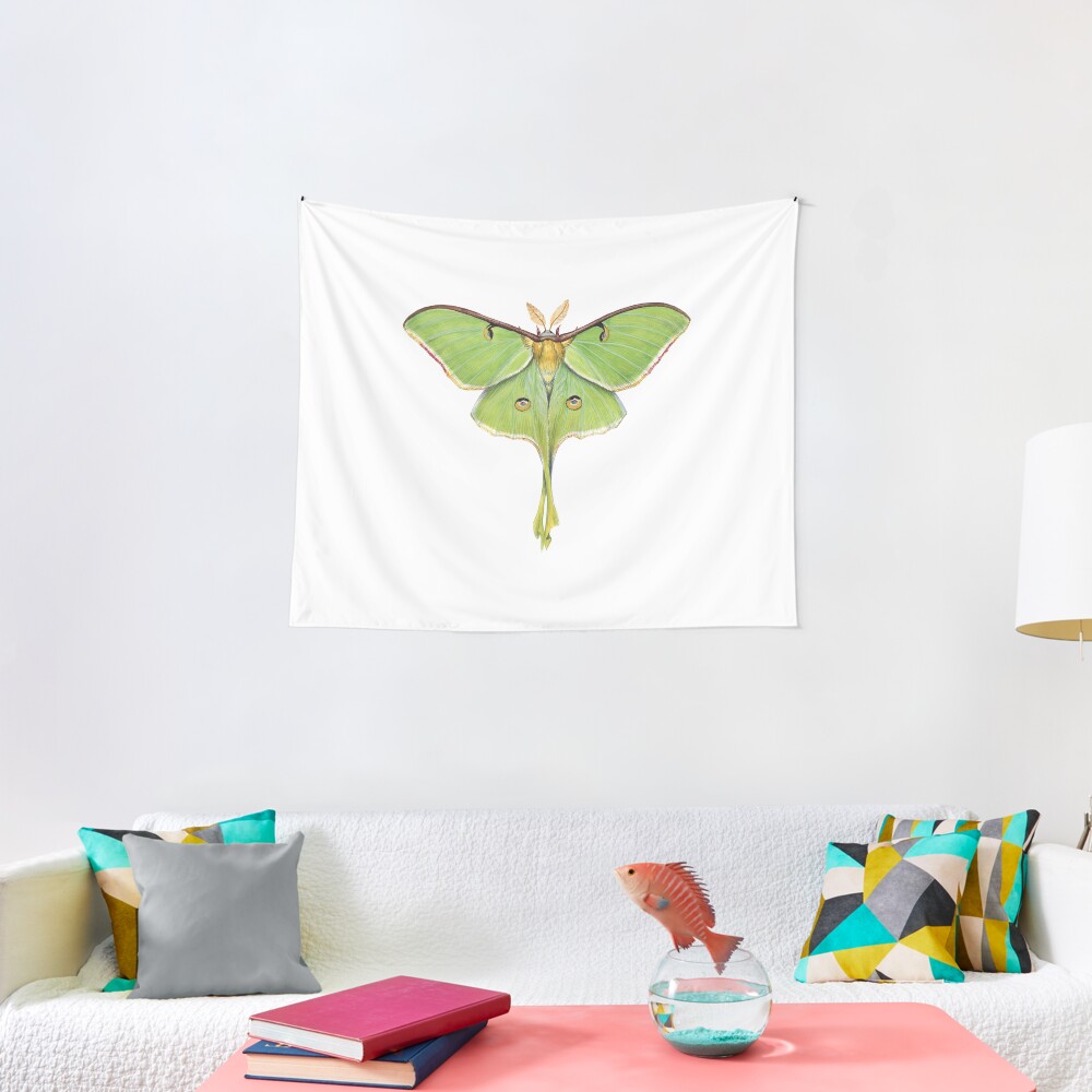 Luna Moth (Actias luna) II Tapestry