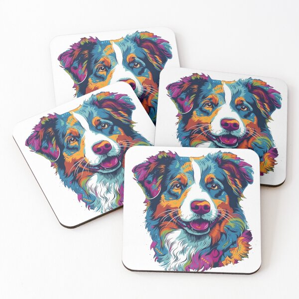 Item preview, WoofWorks Design Co.'s Australian Shepherd Pop Art designed and sold by DooodleGod.