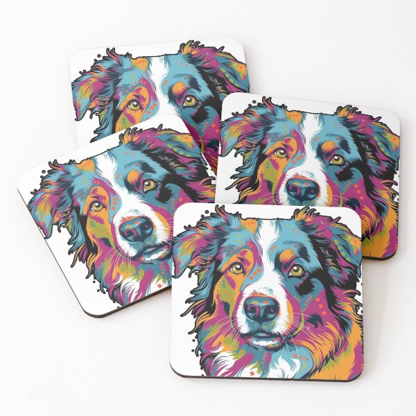 Item preview, Pop-Pups Artistry Cute Australian Shepherd Pop-Art designed and sold by DooodleGod.