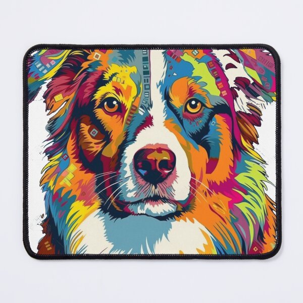 Item preview, cute Australian Shepherd Pop-Art Design designed and sold by DooodleGod.