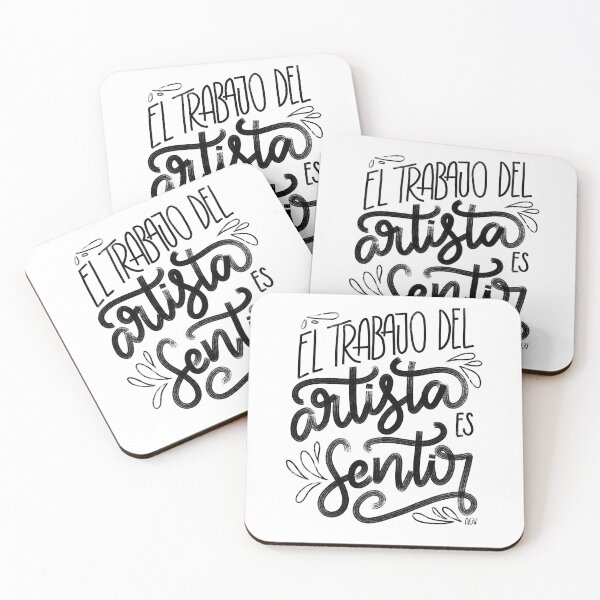 Item preview, El trabajo del artista es sentir - negro designed and sold by Andreaigv.