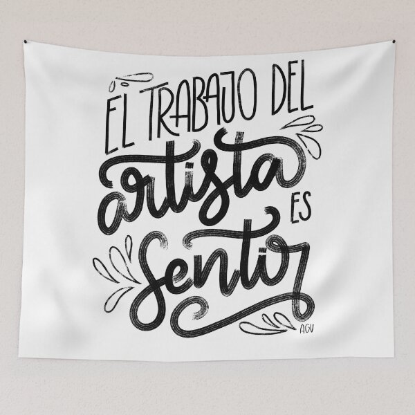 Item preview, El trabajo del artista es sentir - negro designed and sold by Andreaigv.
