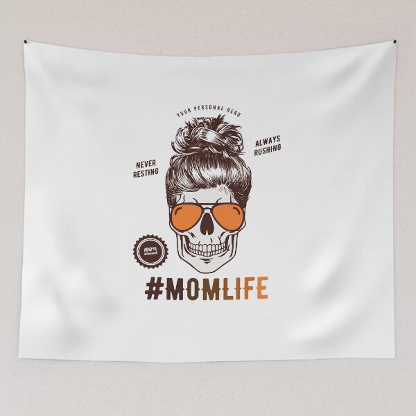 Item preview, NEVER RESTING ALWAYS RUSHING #MOMLIFE designed and sold by Billy Wong.