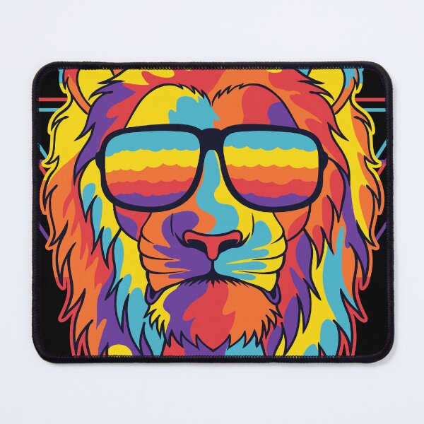 Item preview, Cool colorful lion designed and sold by outlaw70.