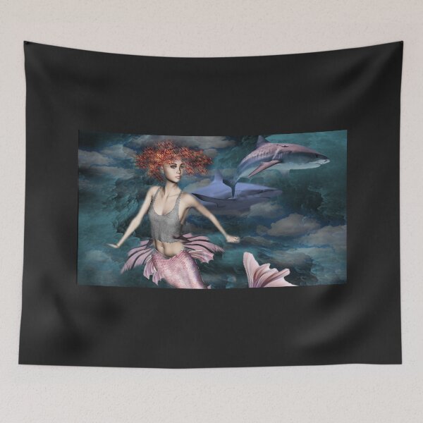 Item preview, Mermaid and the Sharks designed and sold by Patricia Brown.