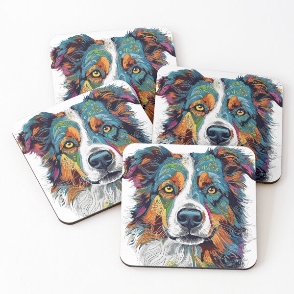 Item preview, DreamyDog designs Australian Shepherd Digital Art designed and sold by DooodleGod.