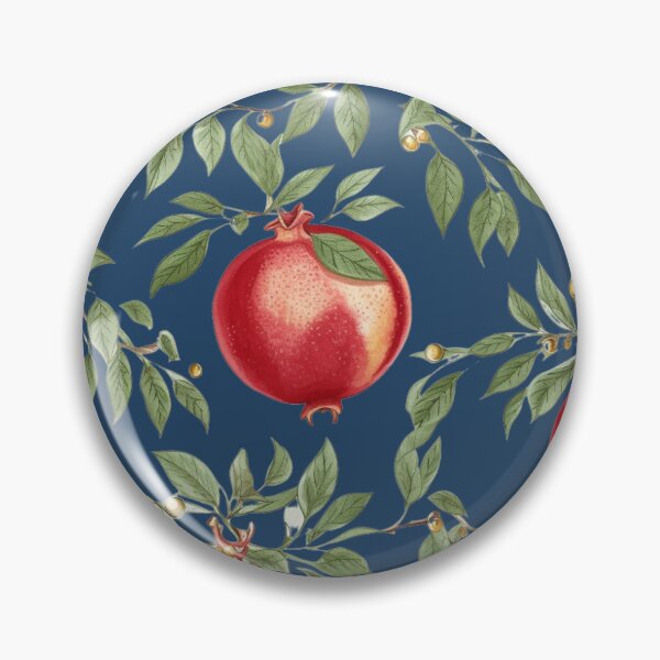 Item preview, Pomegranates in Blue for Rosh Hashanah designed and sold by JewWhoHasItAll.