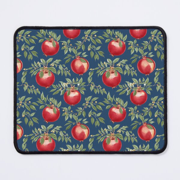 Item preview, Pomegranates in Blue for Rosh Hashanah designed and sold by JewWhoHasItAll.