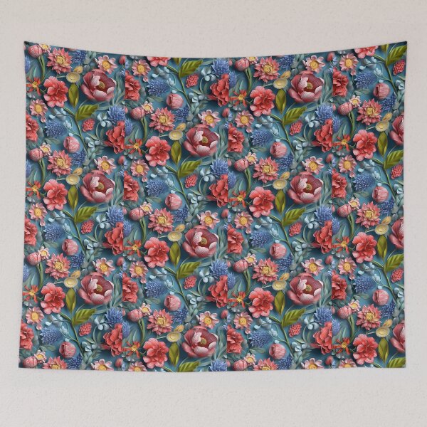 Item preview, Abstract Sculpted Flowers designed and sold by BopBopShop.