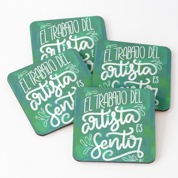 Item preview, Copy of El trabajo del artista es sentir - verde designed and sold by Andreaigv.
