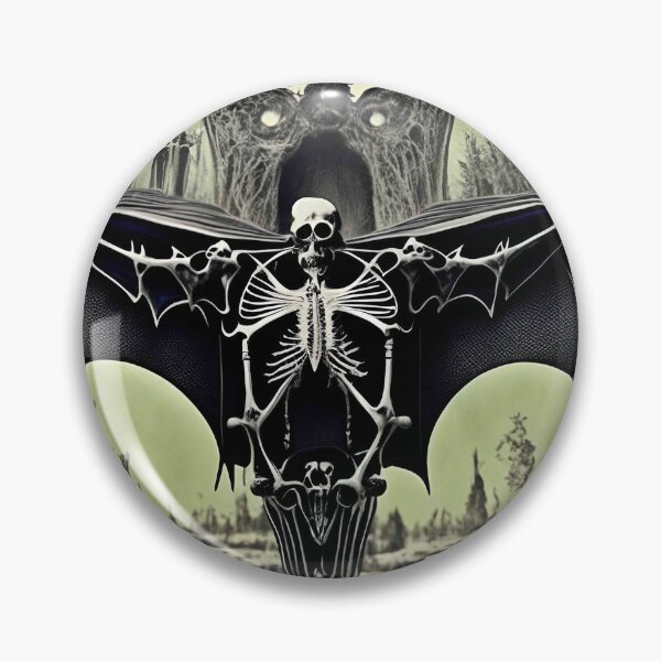 Item preview, Skeleton Bat, Skull Landscape, Fantasy Art, Deviant Art, goth, Gothic designed and sold by Anticulture.