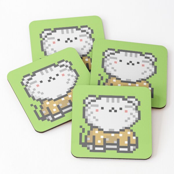 Item preview, Pixel Quiet Scottish Fold White Tabby Cat 94 designed and sold by sosorimaru.