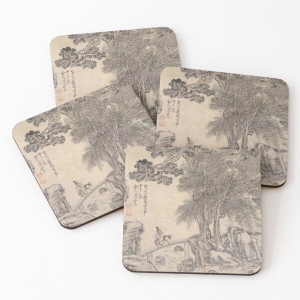 Item preview, Korean Painting Minhwa Nokaejeong designed and sold by tangerinemars.